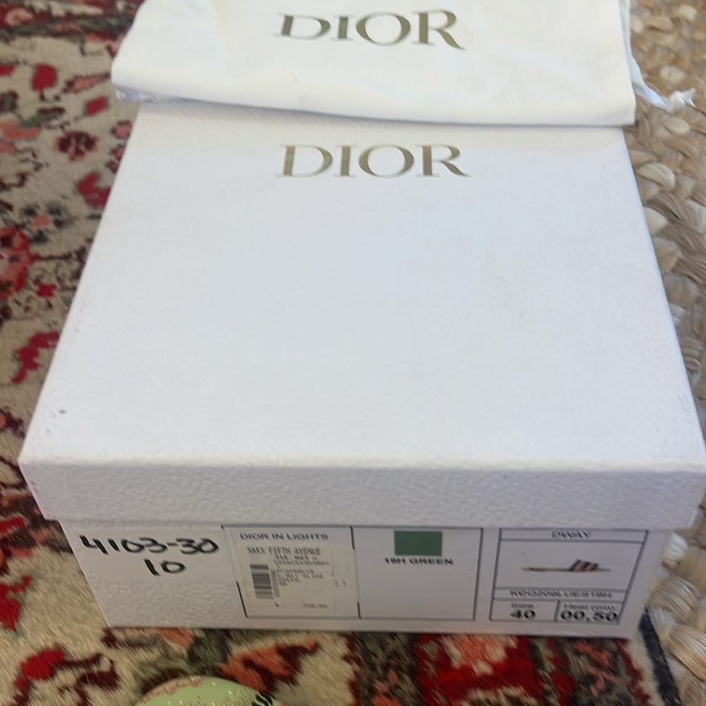 Christian Dior Slides Worn Twice In Box Dway Size… - image 3